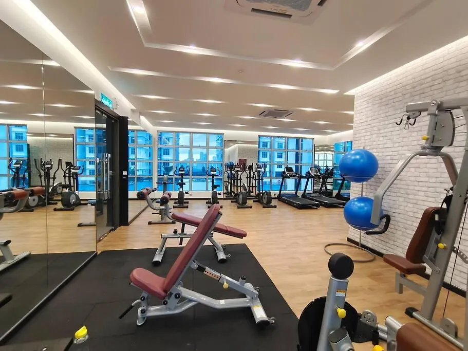 A1403 Jb City Sks Habitat Larkin 2Br 6Pax 100Mbps Netflix!! By Stay Johor Bahru 0*,  Malezja